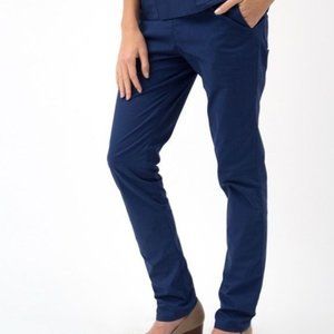 Jaanuu - Classic Skinny Pants in Estate Navy Blue
